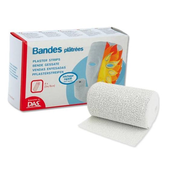 Bandes Platrées - 8cmx3m - 4pcs - Das