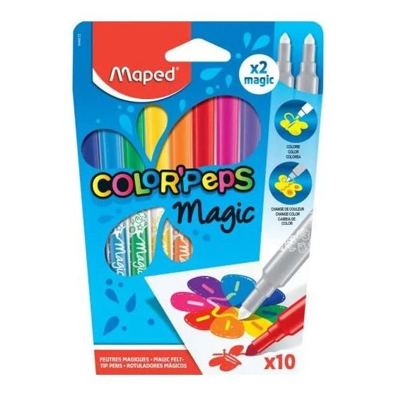 Set Feutres Magic Peps x10 pcs - Ass. Couleurs - Maped