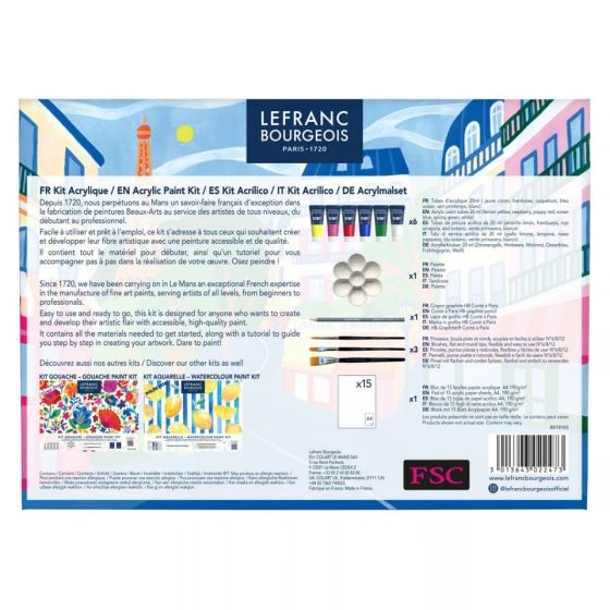 Kit Acrylique Paris Mon Amour - Lefranc Bourgeois | Art & Loisirs