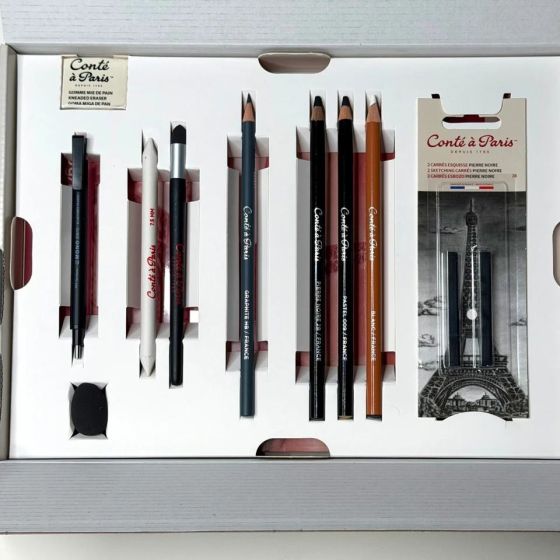 Set Crayon Esquisse Hyperréalisme - Conté à | Art & Loisirs