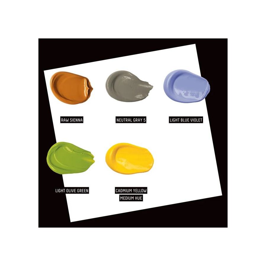 Set Acrylique Basics WWYC Tissus - Liquitex | Art & Loisirs