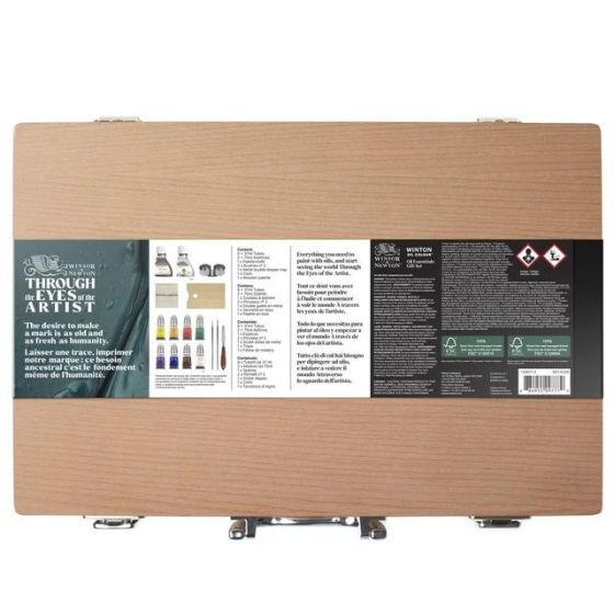 Coffret Peinture à l'Huile Winton 8x37ml Bois | Art & Loisirs