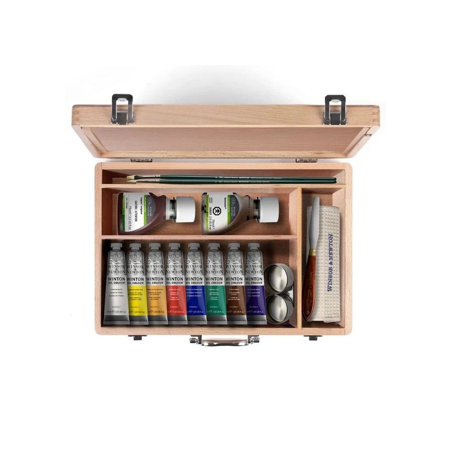 Coffret Peinture à l'Huile Winton 8x37ml Bois | Art & Loisirs