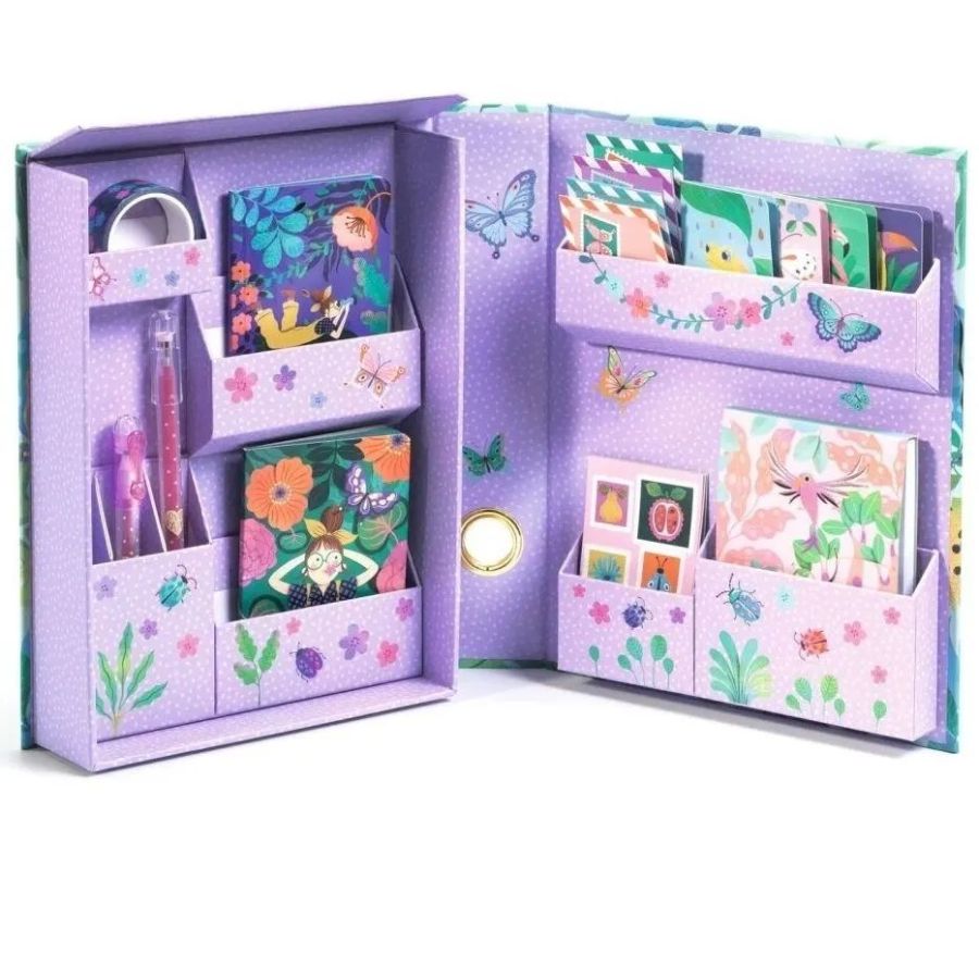 Armoire papeterie Marie Djeco - Coffret créatif | Art & Loisirs