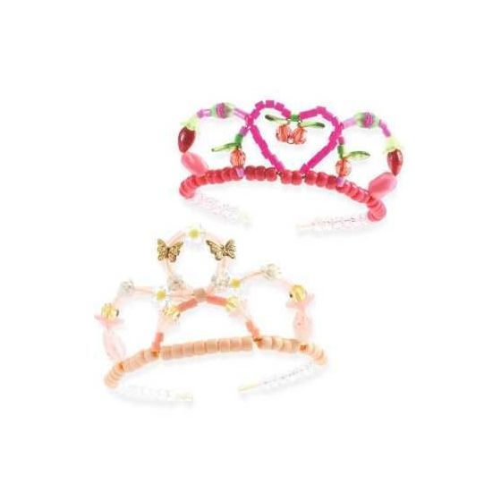 Coffret créatif Duo de tiares rose Djeco | Art & Loisirs