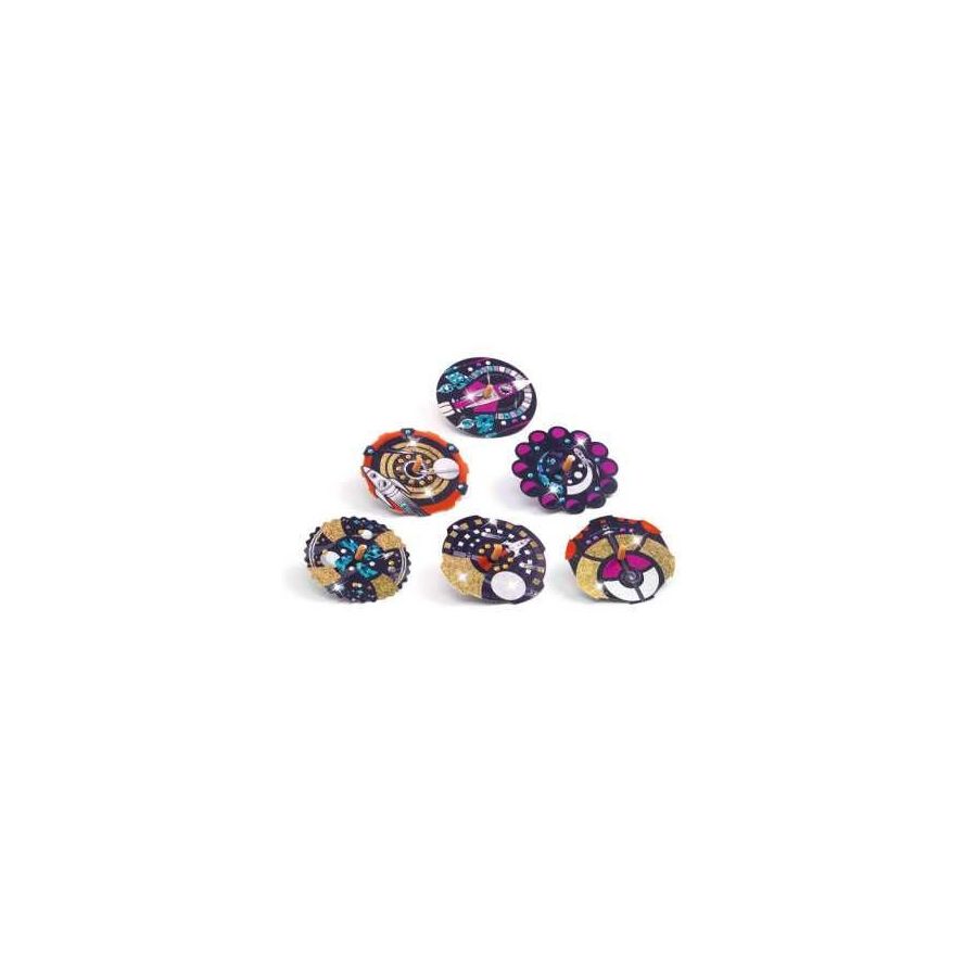 Toupies Hypno Cosmos Djeco - Kit créatif Do It | Art & Loisirs