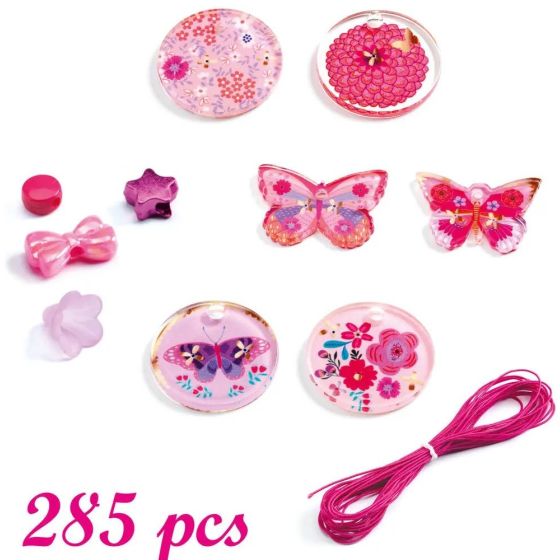 Perles fantaisies papillons Djeco - Coffret | Art & Loisirs