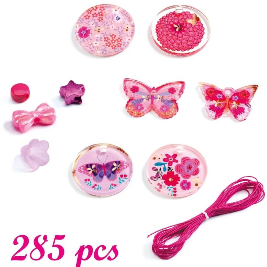 Perles fantaisies papillons Djeco - Coffret | Art & Loisirs