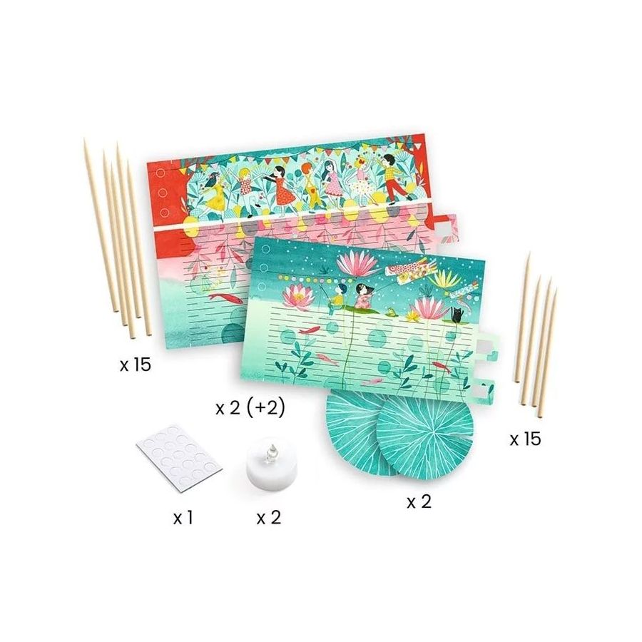 Coffret 2 photophores à tisser Danse des | Art & Loisirs
