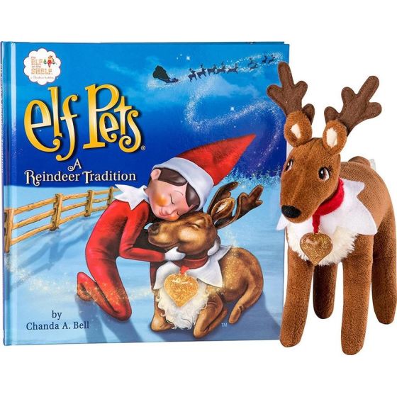 The Elf on the Shelf - Coffret livre + Renne du lutin farceur - "Une tradition de Noël magique"