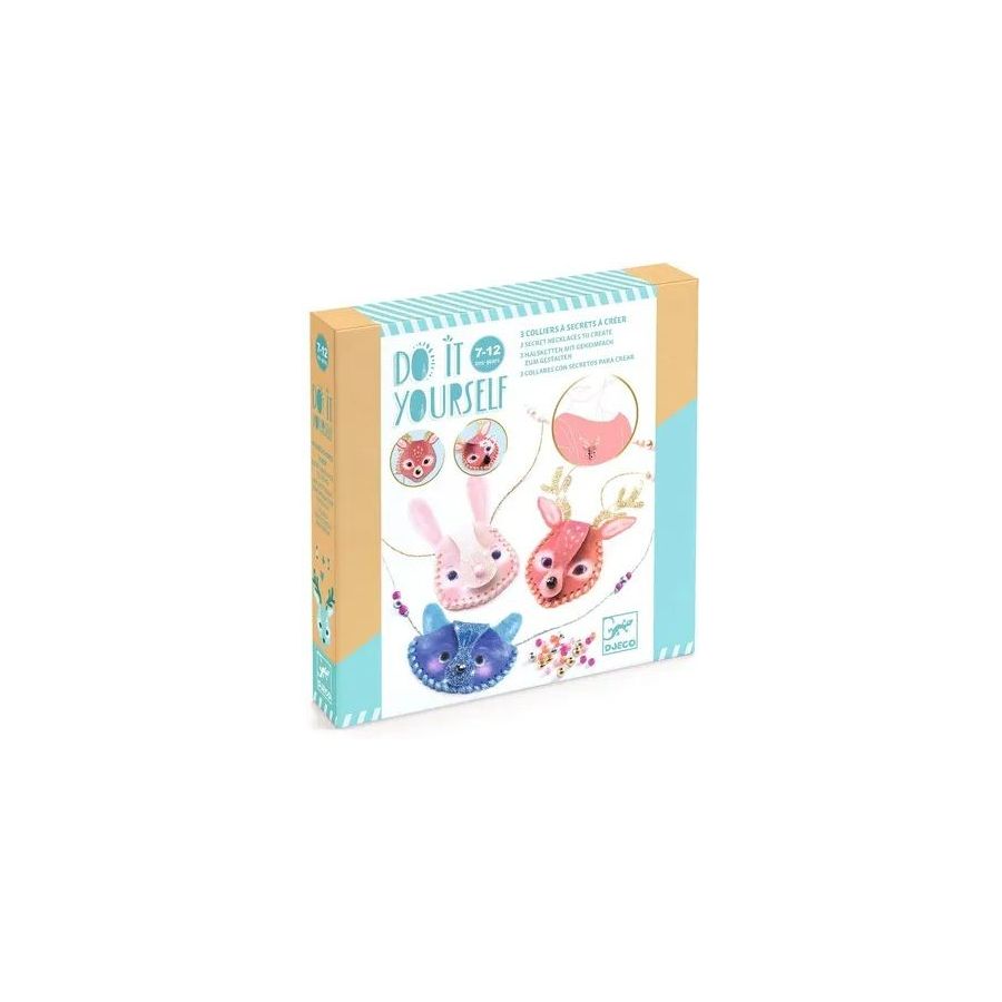 Boite 3 colliers à secrets à créer Etincelants - Do It Yourself - Djeco