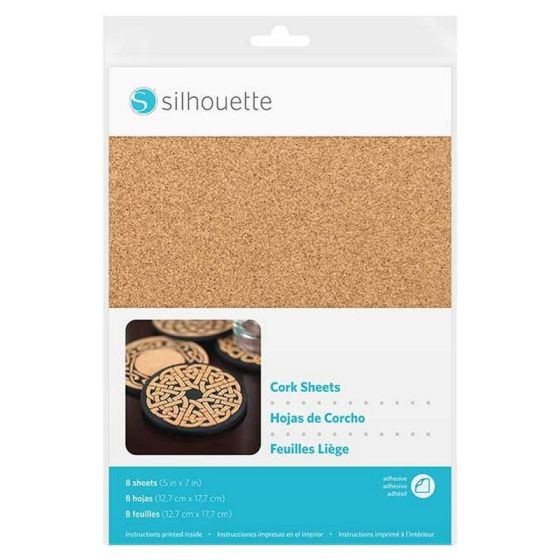 SILHOUETTE FEUILLES DE LIEGE ADHESIF 12.7X17.7 CM IM#3082