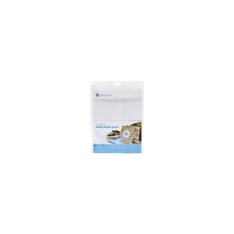 SILHOUETTE PAPIER ADHESIF IMPRIMABLE BLANC IM#3127