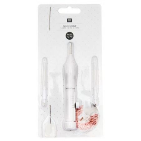 SET DE 3 AIGUILLES PUNCH NEEDLE 