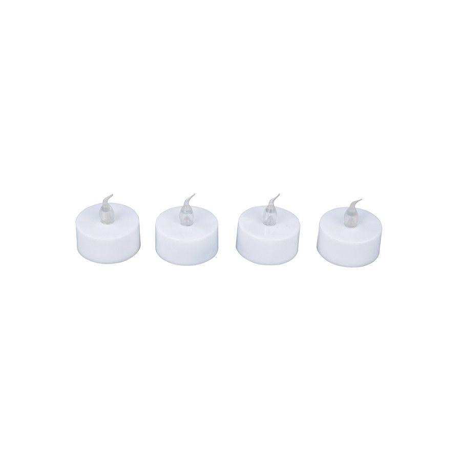 BOUGIES LED CHAUFFE-PLAT 4 PCS 3,8CM