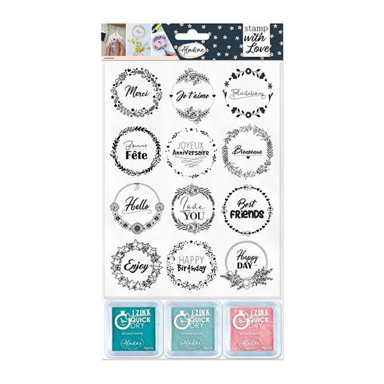STAMP WITH LOVE COURONNES - EXPRESSIONS IM#3202