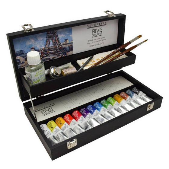 COFFRET NOIR HUILE RIVE GAUCHE 14 X40ML IM#3396