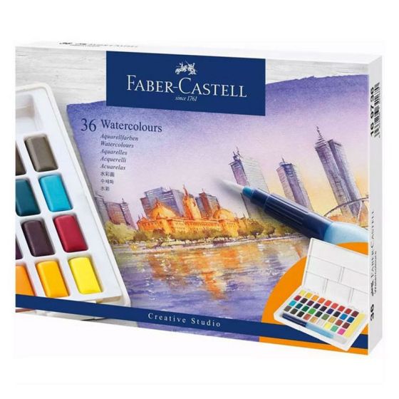 36 DEMI-GODET AQUARELLE FABER CASTELL 