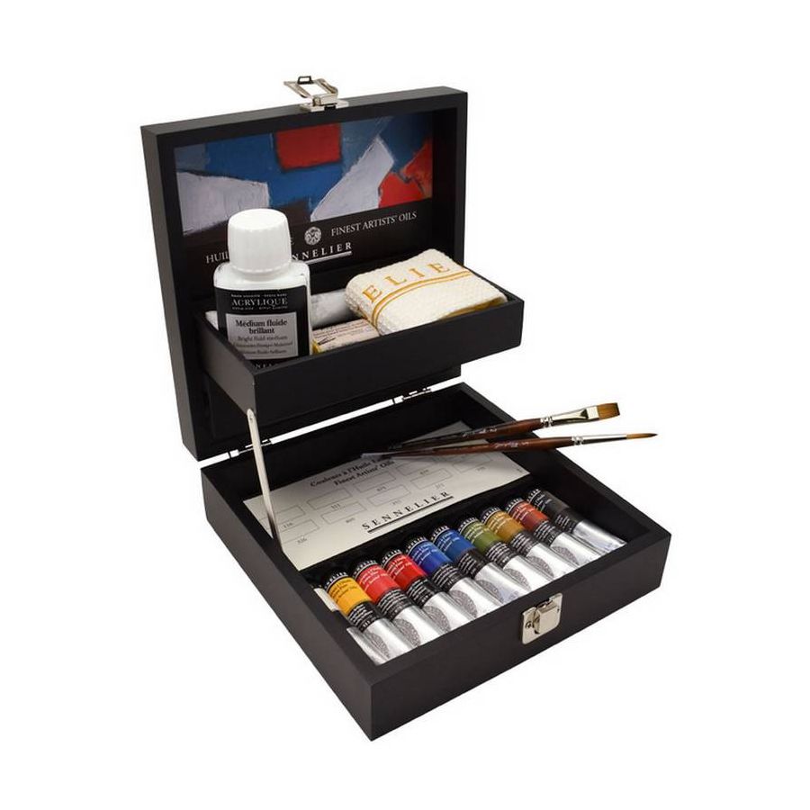 COFFRET NOIR 10X21ML HUILE EXTRA-FINE + ACCESSOIRES IM#3412