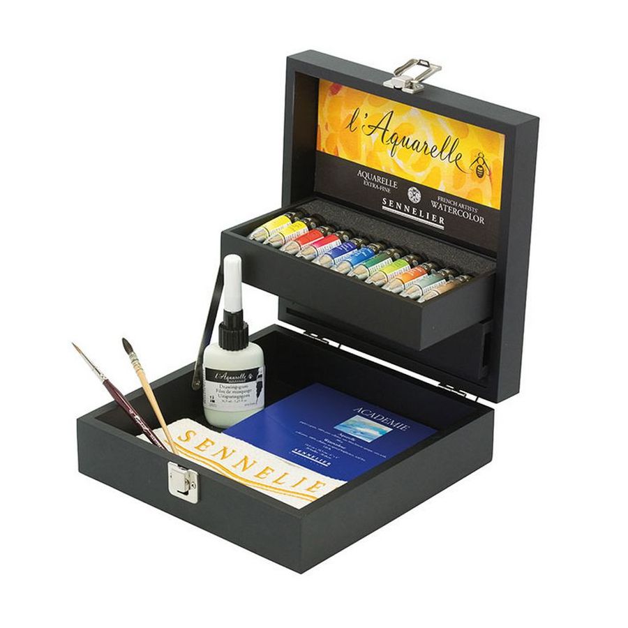 COFFRET NOIR AQUARELLE EXTRA-FINE 11 X10ML IM#3413