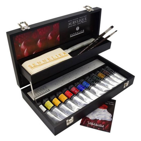 COFFRET NOIR ACRYLIQUE EXTRA-FINE 13 X60 ML IM#3414