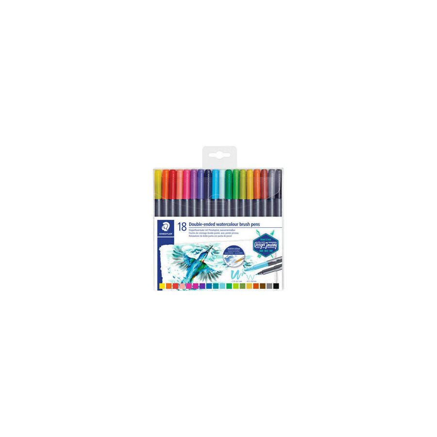 FEUTRE AQUARELLE DOUBLE POINTE X18 IM#3419
