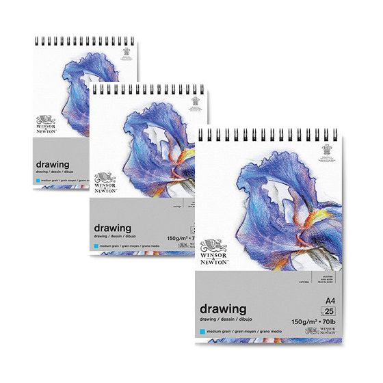 Carnet de croquis fin 96 g/m² 90 feuilles par blocSpirale sur le