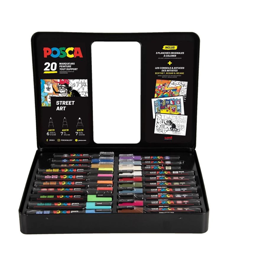 Stylo peinture Posca - Coffret Noir et Blanc – ART QUILT SUPPLIES