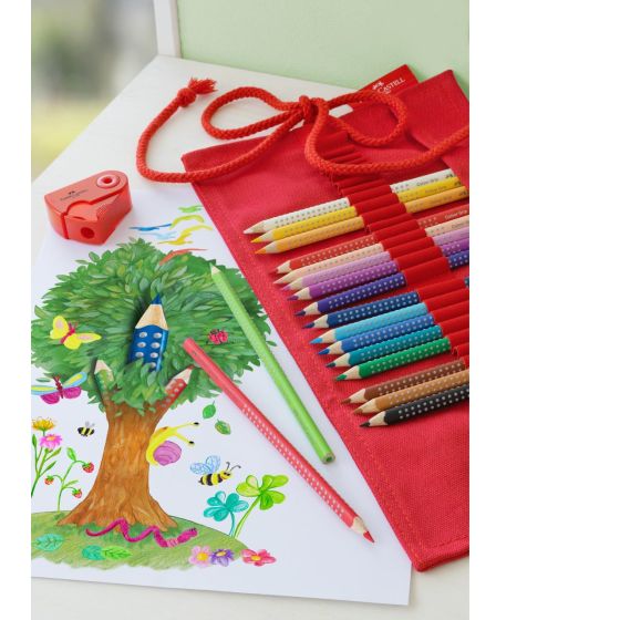 Trousse Colour Grip 18 Crayons Couleur Faber Castell