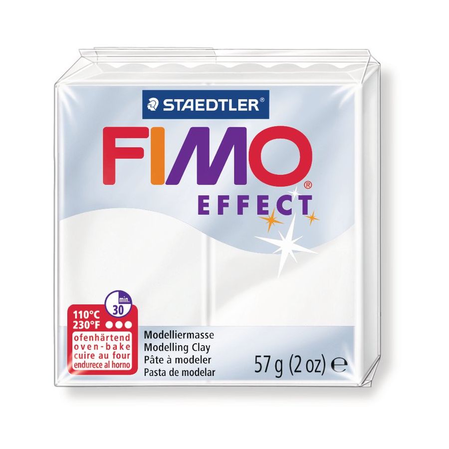 FIMO EFFECT COULEURS TRANSLUCIDES - PAILLETES - METAL - PHOSPHO Couleur:TRANSPARENTIM#4422