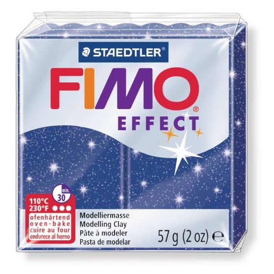 FIMO EFFECT COULEURS TRANSLUCIDES - PAILLETES - METAL - PHOSPHO Couleur:BLEU METALLIQUEIM#4424