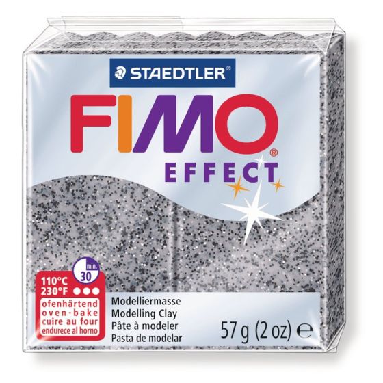 FIMO EFFECT COULEURS TRANSLUCIDES - PAILLETES - METAL - PHOSPHO Couleur:GRANITIM#4436