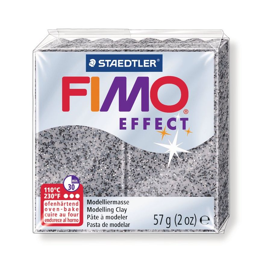 FIMO EFFECT COULEURS TRANSLUCIDES - PAILLETES - METAL - PHOSPHO Couleur:GRANITIM#4436