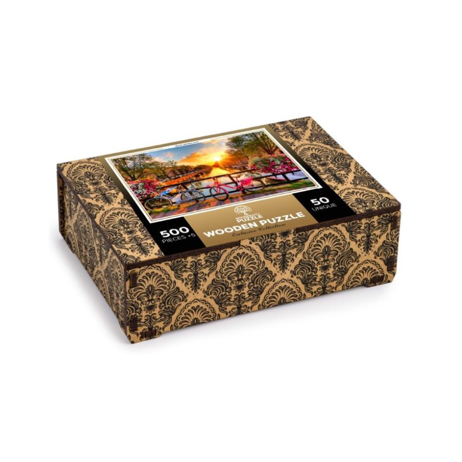 Wooden.City Puzzle - Bicyclettes Amsterdam - 500 Pieces