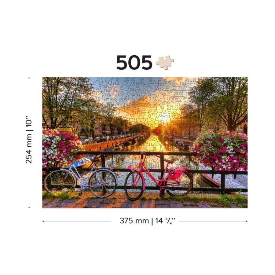 Wooden.City Puzzle - Bicyclettes Amsterdam - 500 Pieces