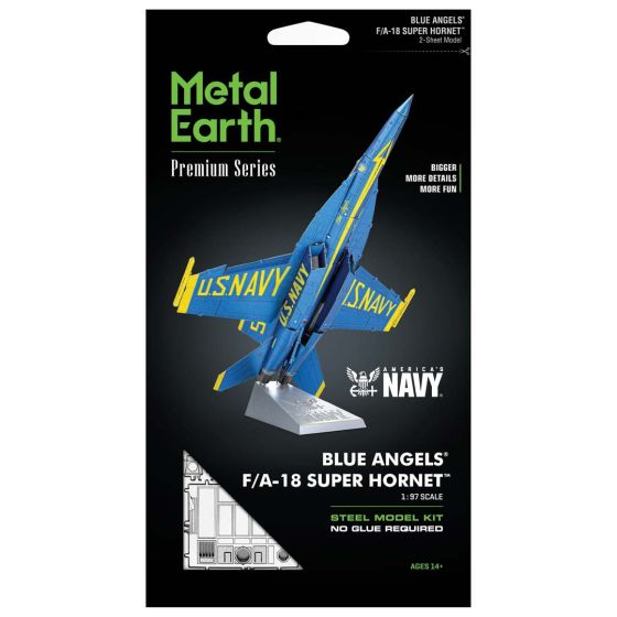 Metal Earth Iconx: Blue Angels F/A -18 Super Hornet