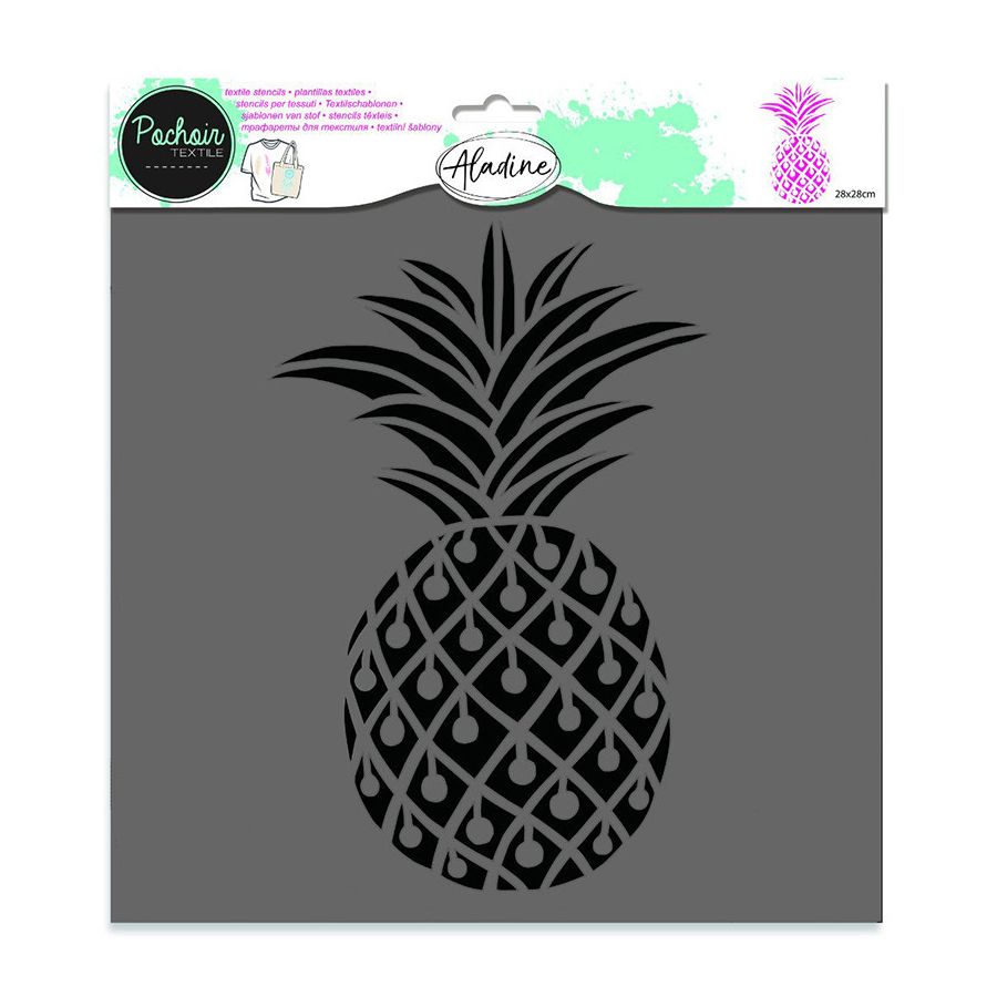 POCHOIR TEXTILE - ANANAS POCHOIR TEXTILE - ANANAS
