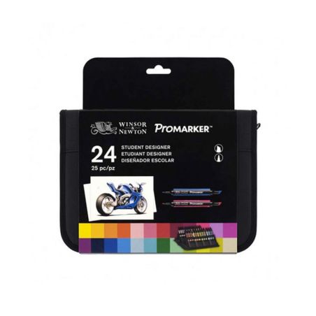 TROUSSE DE 24 PROMARKERS AVEC RANGEMENT 