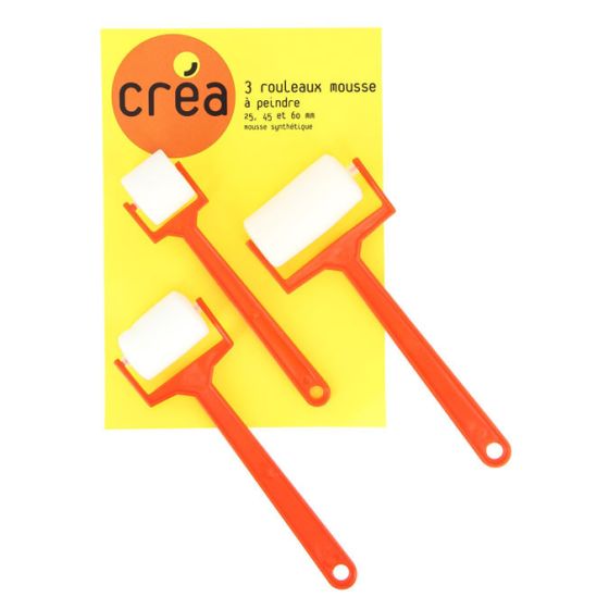 Set De Trois Rouleaux A Peindre 25, 45 Et 60 Mm