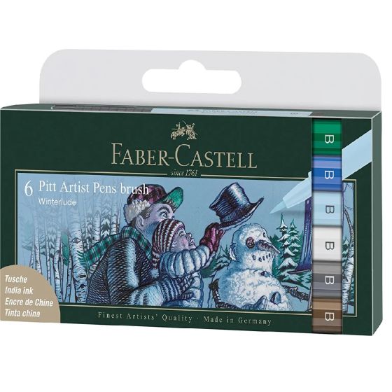 Pochette De 6 Feutres Pitt Artist Pen B Winterlude