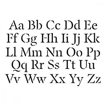 POCHOIR ALPHABET 10x15CM 