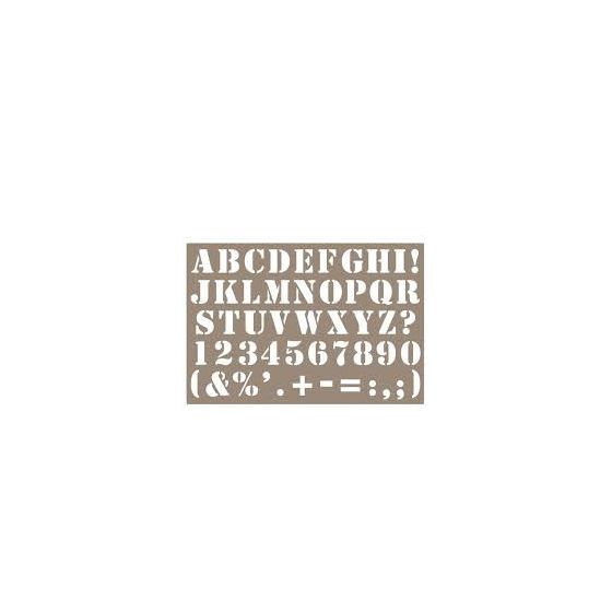 POCHOIR ALPHABET 10x15CM 
