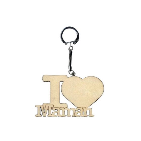 PORTE CLES I LOVE MAMAN 