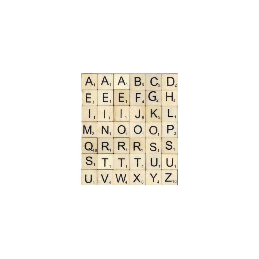 42 LETTRES BOIS SCRABBLE 42 LETTRES BOIS SCRABBLE