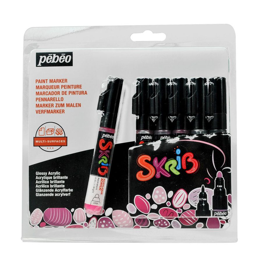 Set 6 Marqueurs Acrylique Skrib - Dragees