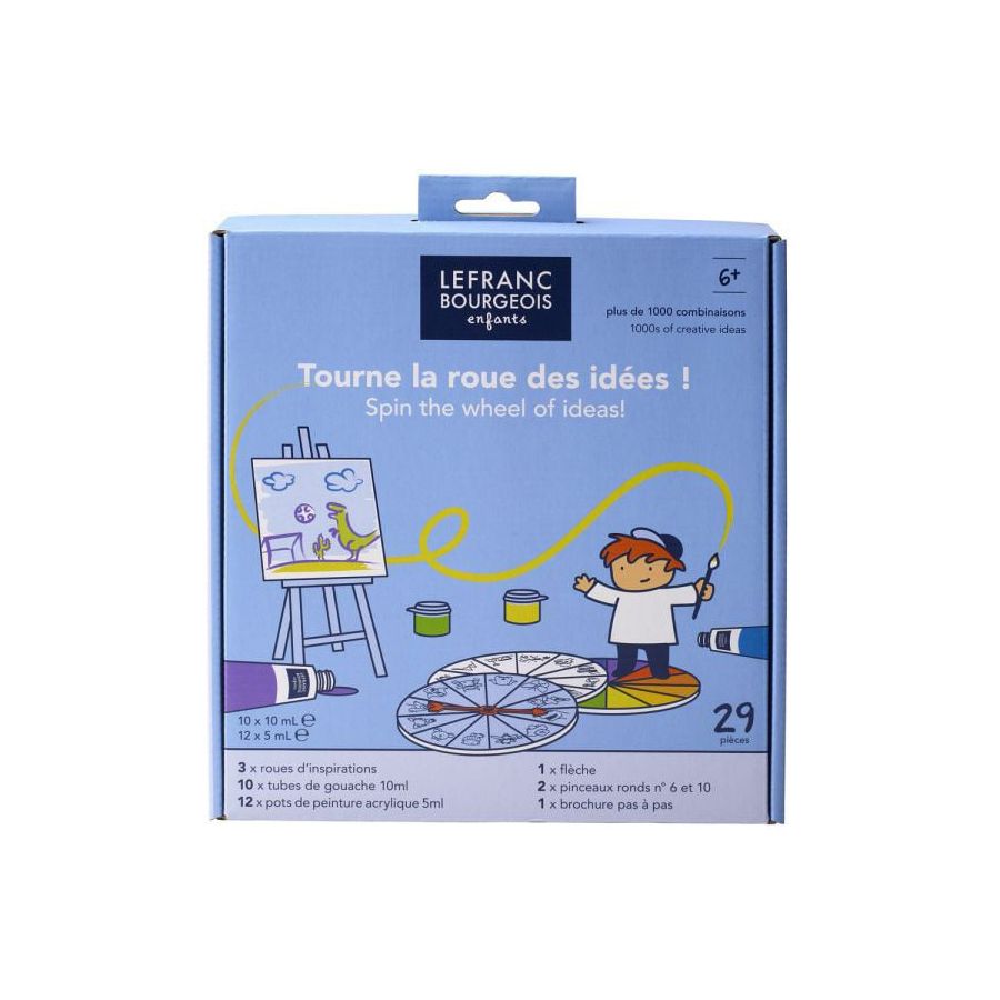 Kit De Peinture Enfant - Tourne La Roue Des Idees - Lefranc Bourgeois