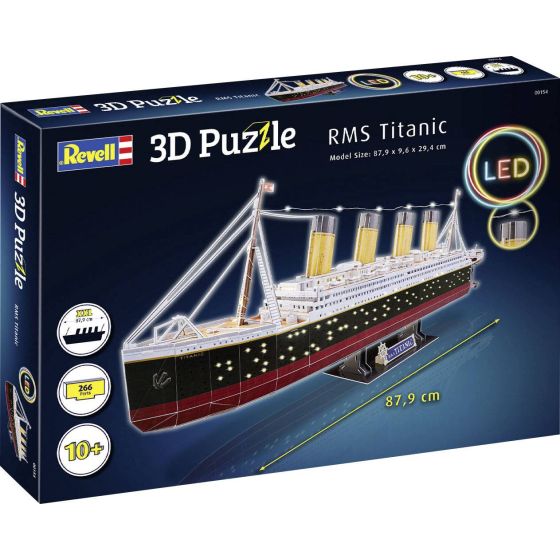 Revell - Puzzle 3D Rms Titanic Edition Led
