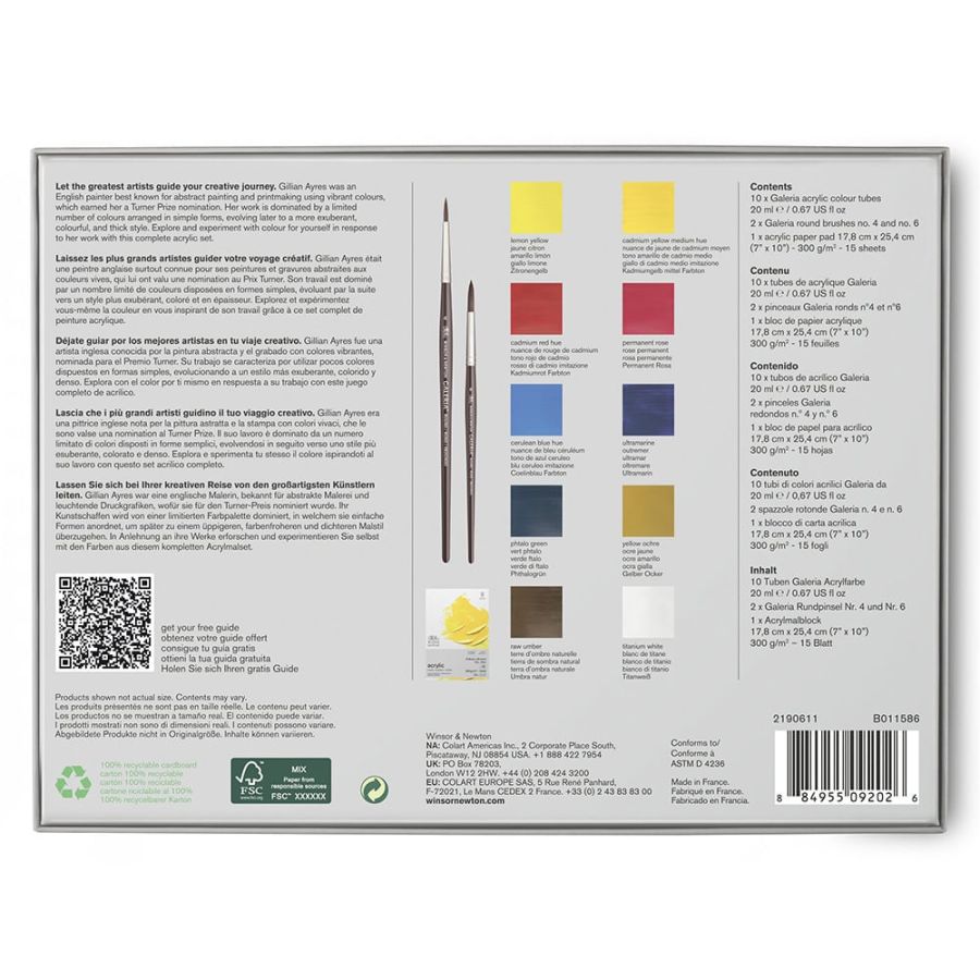 Acrylique édition musée TATE 2022 Winsor & Newton Color'i