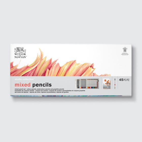 Winsor & Newton Coffret Crayons De Couleur Assortis Collection 45Pcs