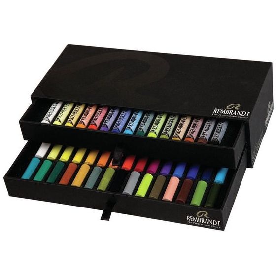 Pastels gras Talens Panda, couleurs assorties, la boîte de 12 pastels